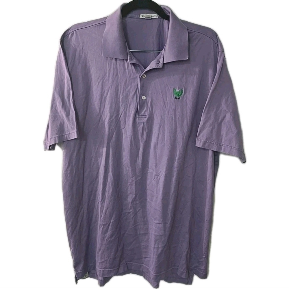 Peter Millar Men’s Size XL 1899 Garden City Golf Club‎ Members Purple Golf Polo